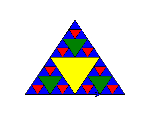 python 使用turtule绘制递归图形（螺旋、二叉树、谢尔宾斯基三角形）