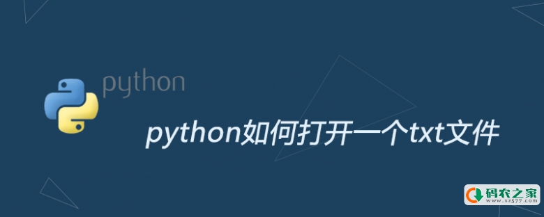 python如何打开一个txt文件