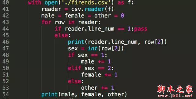 Python使用itchat 功能分析微信好友性别和位置