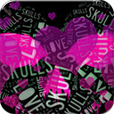 Love Skulls Pink（粉色主题）v1.1 Chrome浏览器插件扩展下载