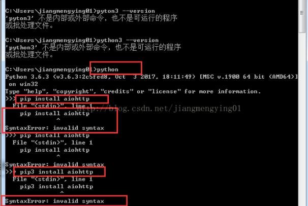 解决pip install xxx报错SyntaxError: invalid syntax的问题