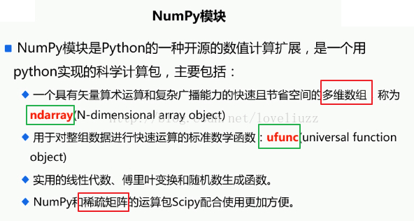 Python3.5基础之NumPy模块的使用图文与实例详解