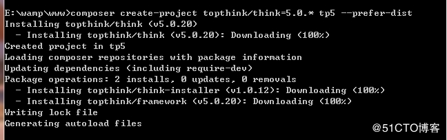windows环境下使用Composer安装ThinkPHP5