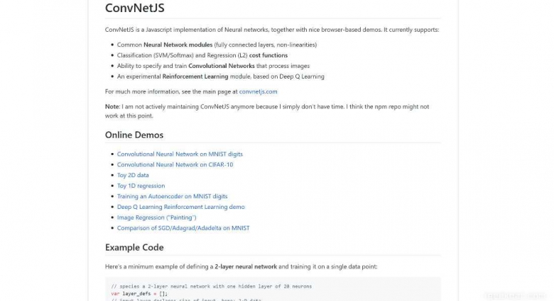 聊聊那些使用前端Javascript实现的机器学习类库