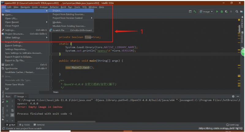 Intellij Idea部署OpenCV 4.0.0环境