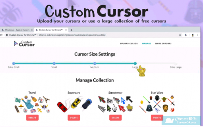 Custom Cursor for Chrome™ – 自定义光标使用方法