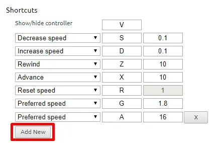 Video Speed Controller