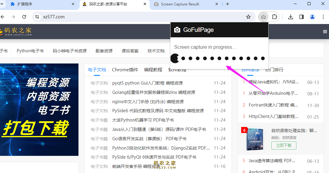 GoFullPage 全屏截图